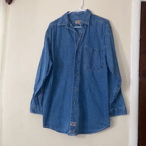 Vintage Northwest Blue 💯 Cotton Size M (38-40) Men Shirt Jeans